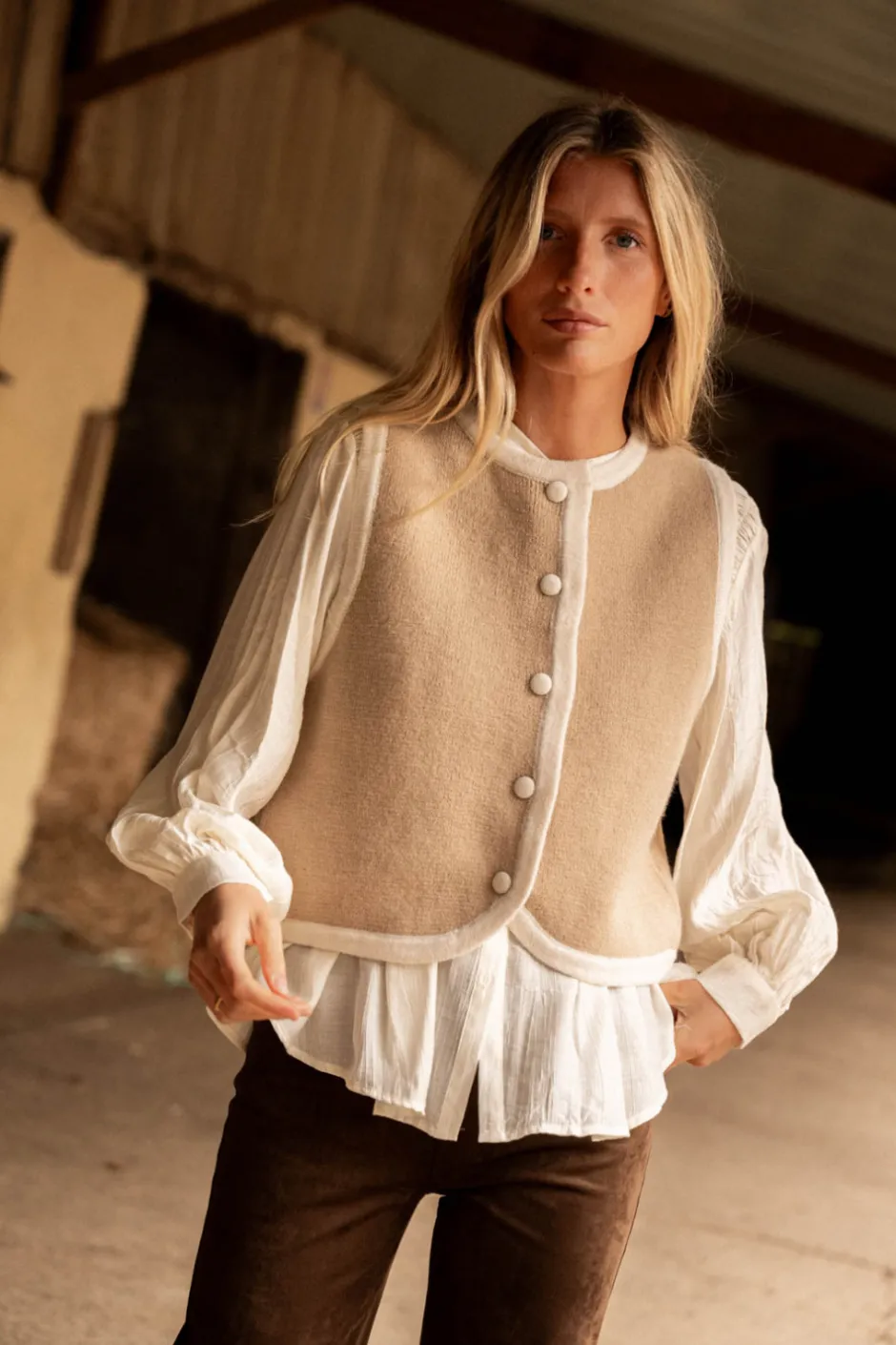 GILET DAMIETTE^Boutique Libertie Outlet
